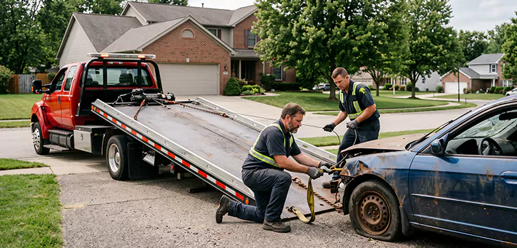 Wrecked Car Towing in St. Louis