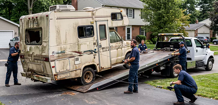 Water Damaged Junk RV Removal in St. Louis