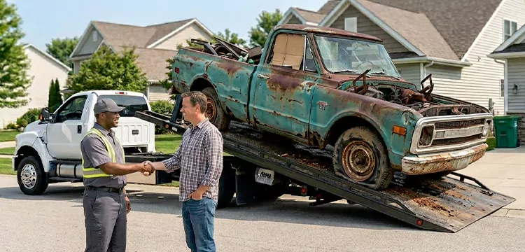 Non-Running Junk Truck Removal in St. Louis