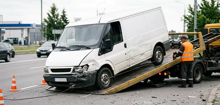 Damaged Van Removal in St. Louis