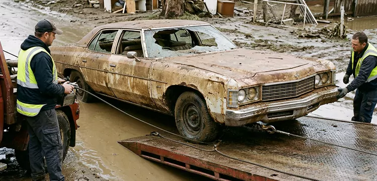 Flood-Damaged Old Car Removal in St. Louis