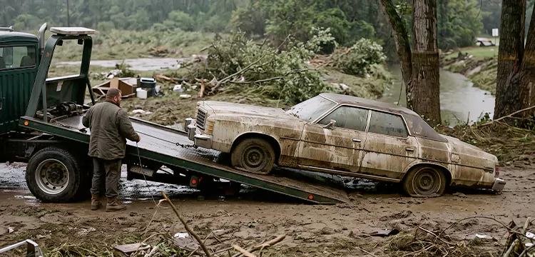 Flood-Damaged Junk Car Disposal in St. Louis